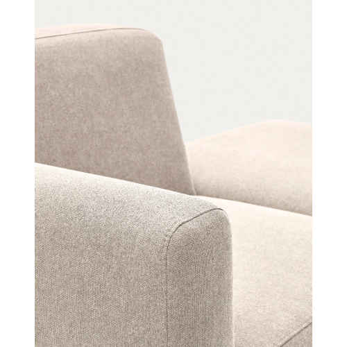 Kave Home Neom Armchair with Ottoman, Beige