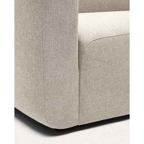 Kave Home Neom Armchair with Ottoman, Beige