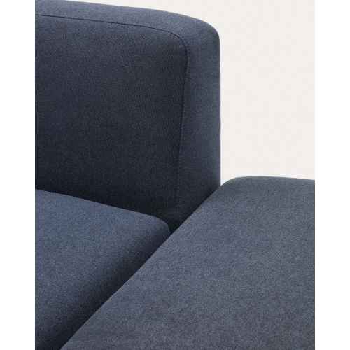 Kave Home Neom Armchair with Ottoman, Blue