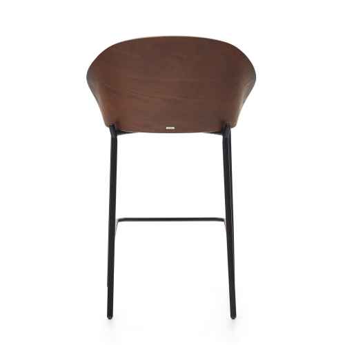 Kave Home Eamy Bar Stool, Light Brown, 65cm