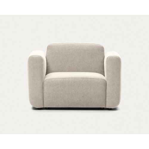 Kave Home Neom Armchair, 113cm, Beige