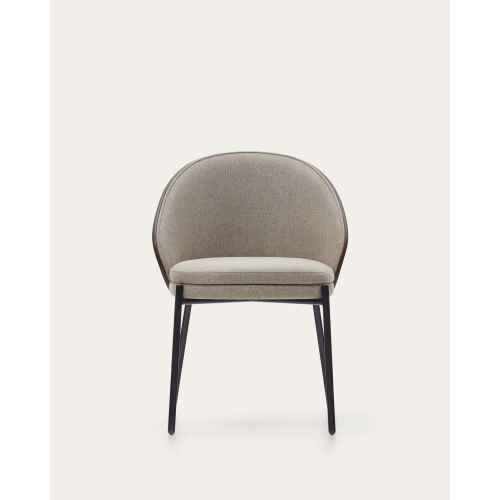 Kave Home Eamy Dining Chair, Light Brown & Wenge