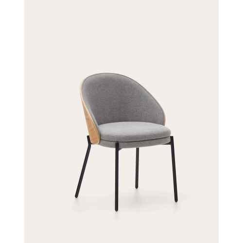 Kave Home EAMY Dining Chair, Grey & Natural