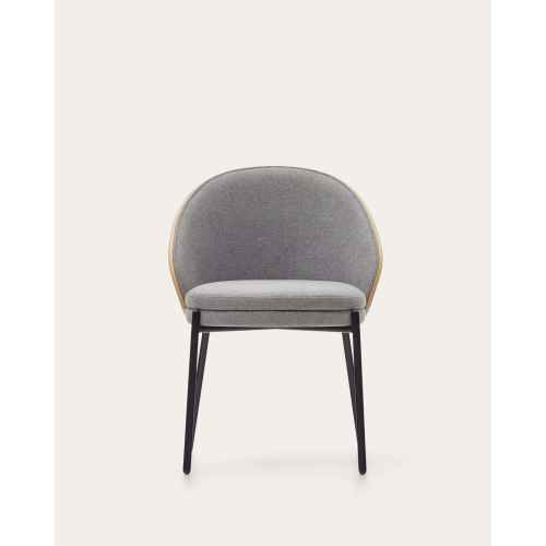 Kave Home Eamy Dining Chair, Grey & Natural