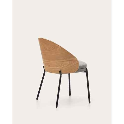 Kave Home Eamy Dining Chair, Grey & Natural