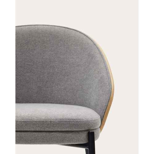 Kave Home EAMY Dining Chair, Grey & Natural