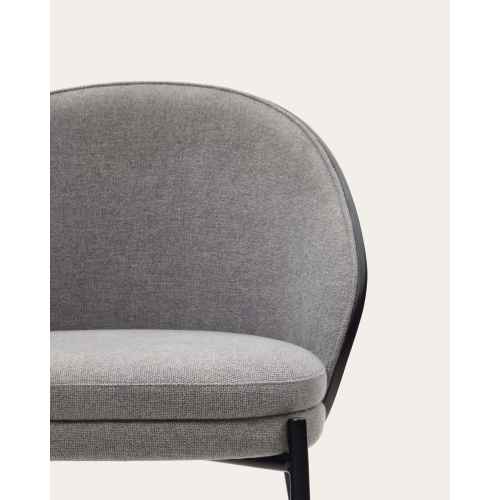 Kave Home Eamy Dining Chair, Grey & Black