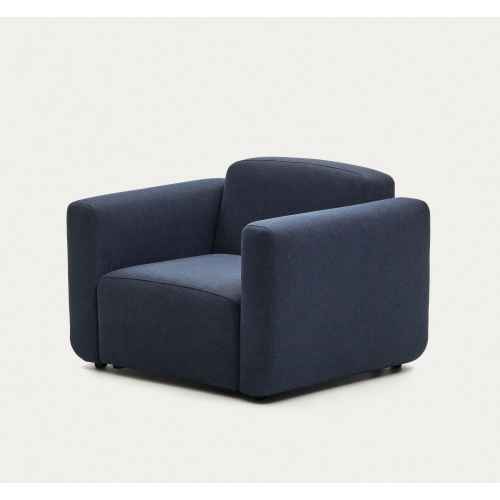 Kave Home Neom Armchair, 113cm, Blue