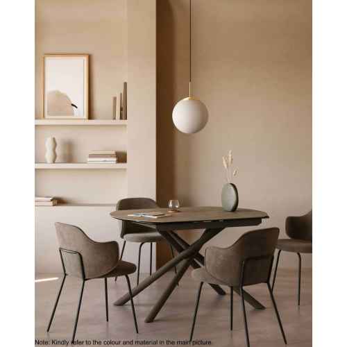 Kave Home Yunia Dining Chair, Dark Grey