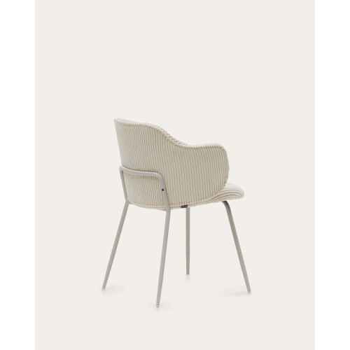 Kave Home YUNIA Corduroy Dining Chair, Beige