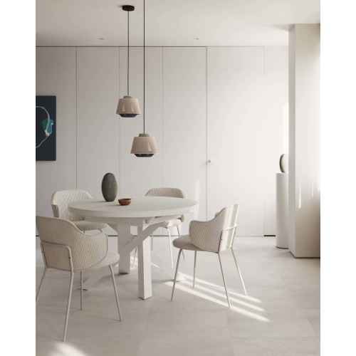 Kave Home Yunia Corduroy Dining Chair, Beige