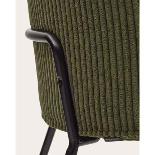 Kave Home YUNIA Corduroy Dining Chair, Green