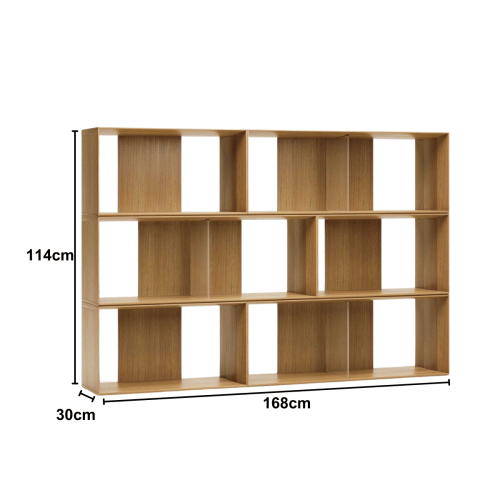 Kave Home Litto Bookshelf, 168x114cm