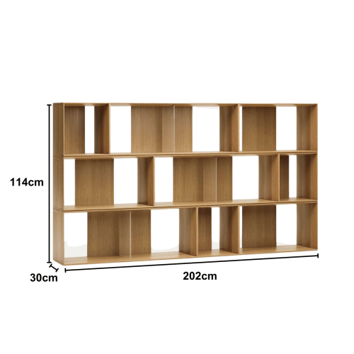 Kave Home Litto Bookshelf, 202x114cm