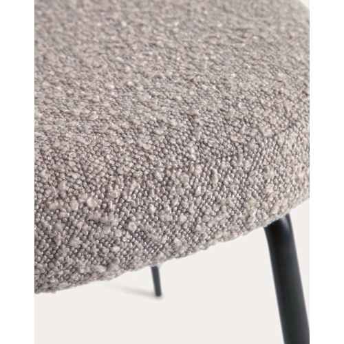 Kave Home ANIELA Boucle Dining Chair, Grey