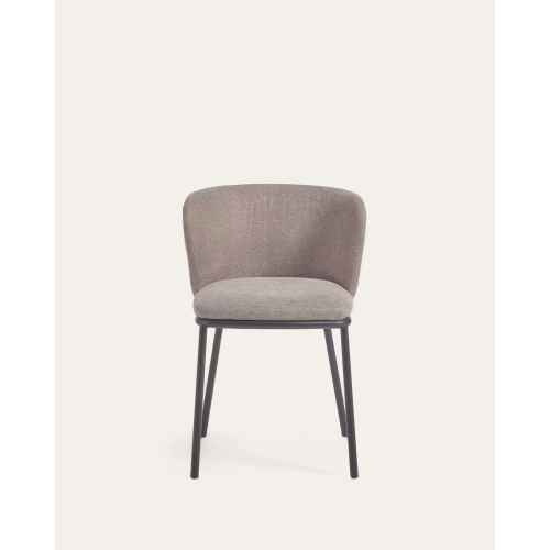 Kave Home CISELIA Chenille Dining Chair, Brown