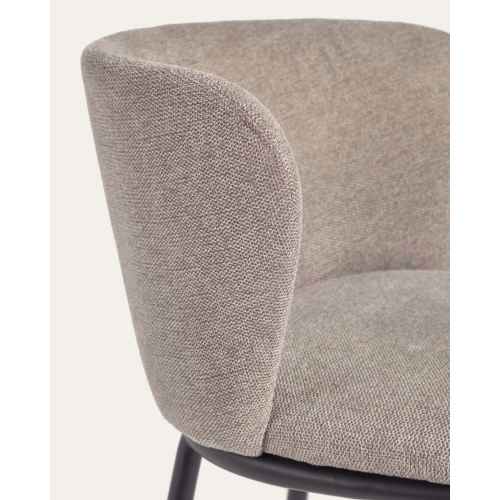 Kave Home Ciselia Chenille Dining Chair, Brown