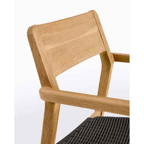 Kave Home BETTER Dining Chair, Black & Natural