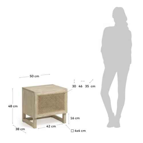 Kave Home Rexit Bedside Table