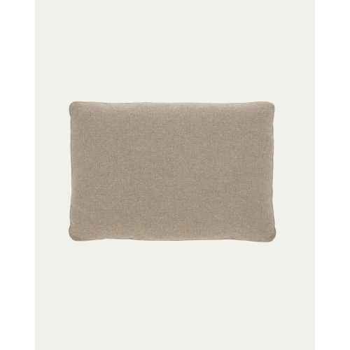 Kave Home Blok Rectangle Cushion, Beige, 60x40cm