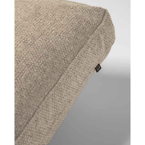 Kave Home Blok Rectangle Cushion, Beige, 60x40cm