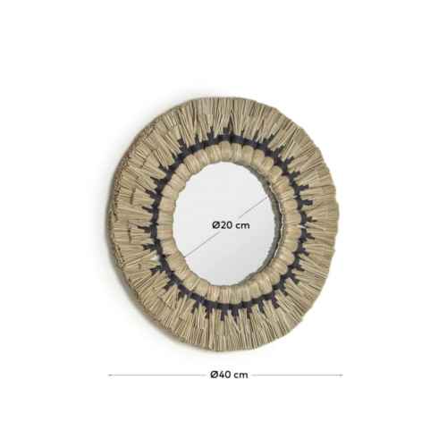 Kave Home Akila Woven Accent Mirror