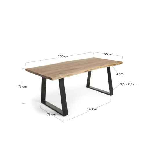 Kave Home ALAIA Dining Table, 2m