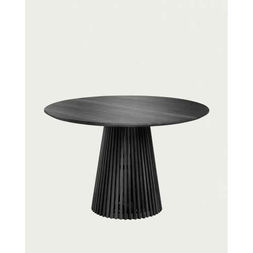 Kave Home JEANETTE Solidwood Dining Table, Black