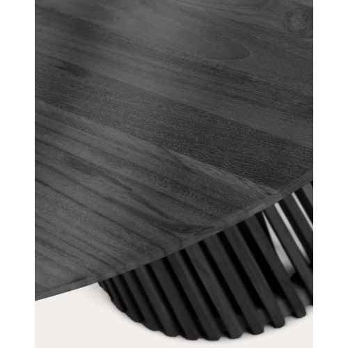 Kave Home JEANETTE Solidwood Dining Table, Black