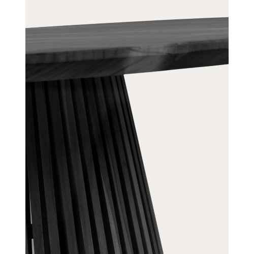 Kave Home JEANETTE Solidwood Dining Table, Black