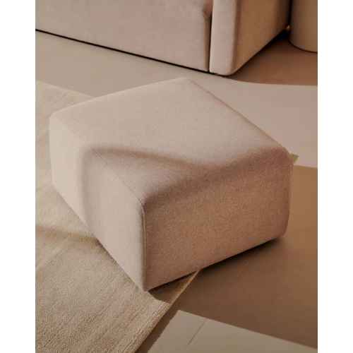 Kave Home NEOM Ottoman, Beige, 75x65x40