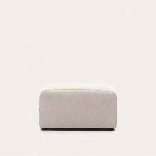 Kave Home Neom Ottoman, Beige, 75x65x40