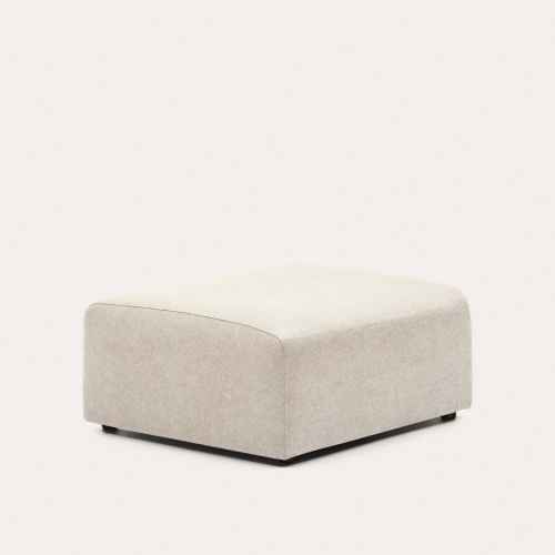 Kave Home Neom Ottoman, Beige, 89x75x40