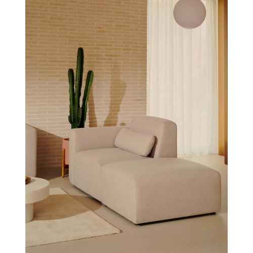 Kave Home Neom Ottoman, Beige, 89x75x40