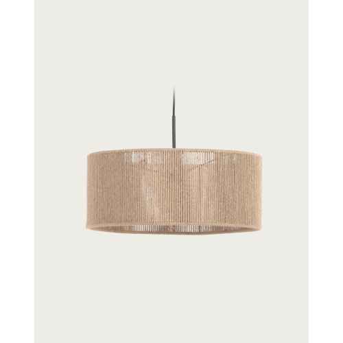 Kave Home Crista Jute Pendant Light Shade, 47x47x20cm