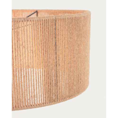 Kave Home Crista Jute Pendant Light Shade, 47x47x20cm