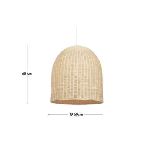 Kave Home Druciana Rattan Pendant Light Shade