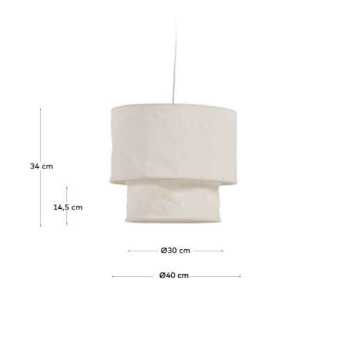 Kave Home Mariela Linen Pendant Light Shade