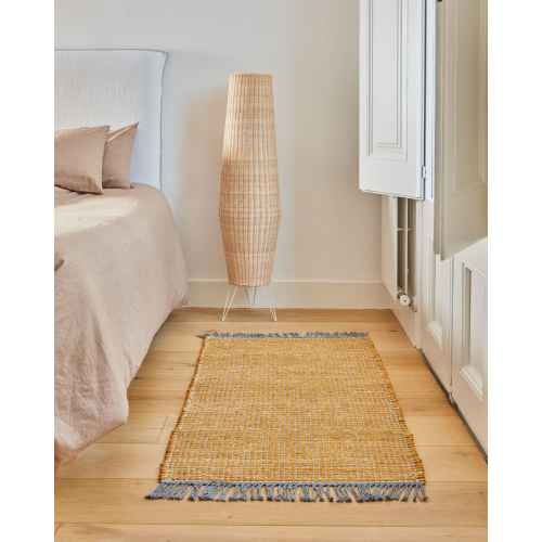 Kave Home KAMARIA Rattan Floor Lamp, Tall