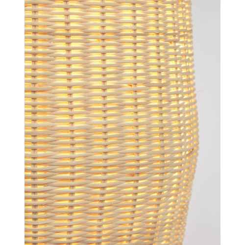 Kave Home KAMARIA Rattan Floor Lamp, Tall