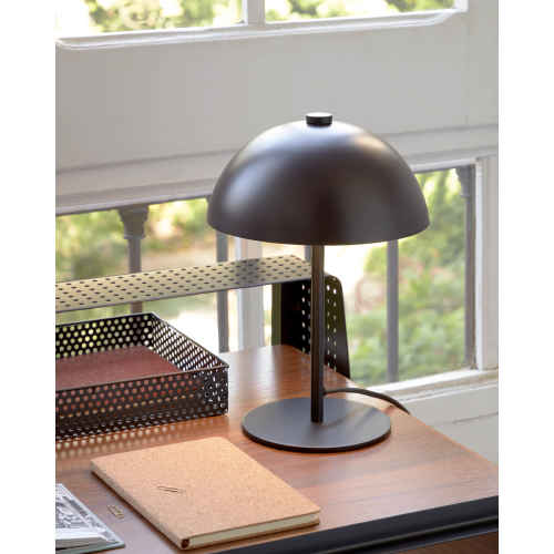 Kave Home Aleyla Table Lamp, Maroon Black