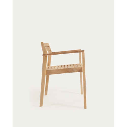 Kave Home Victoire Solid Teak Wood Dining Chair, Set of 4