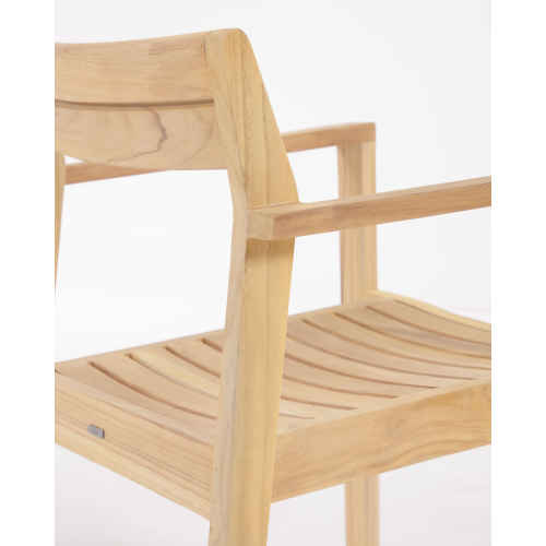 Kave Home Victoire Solid Teak Wood Dining Chair