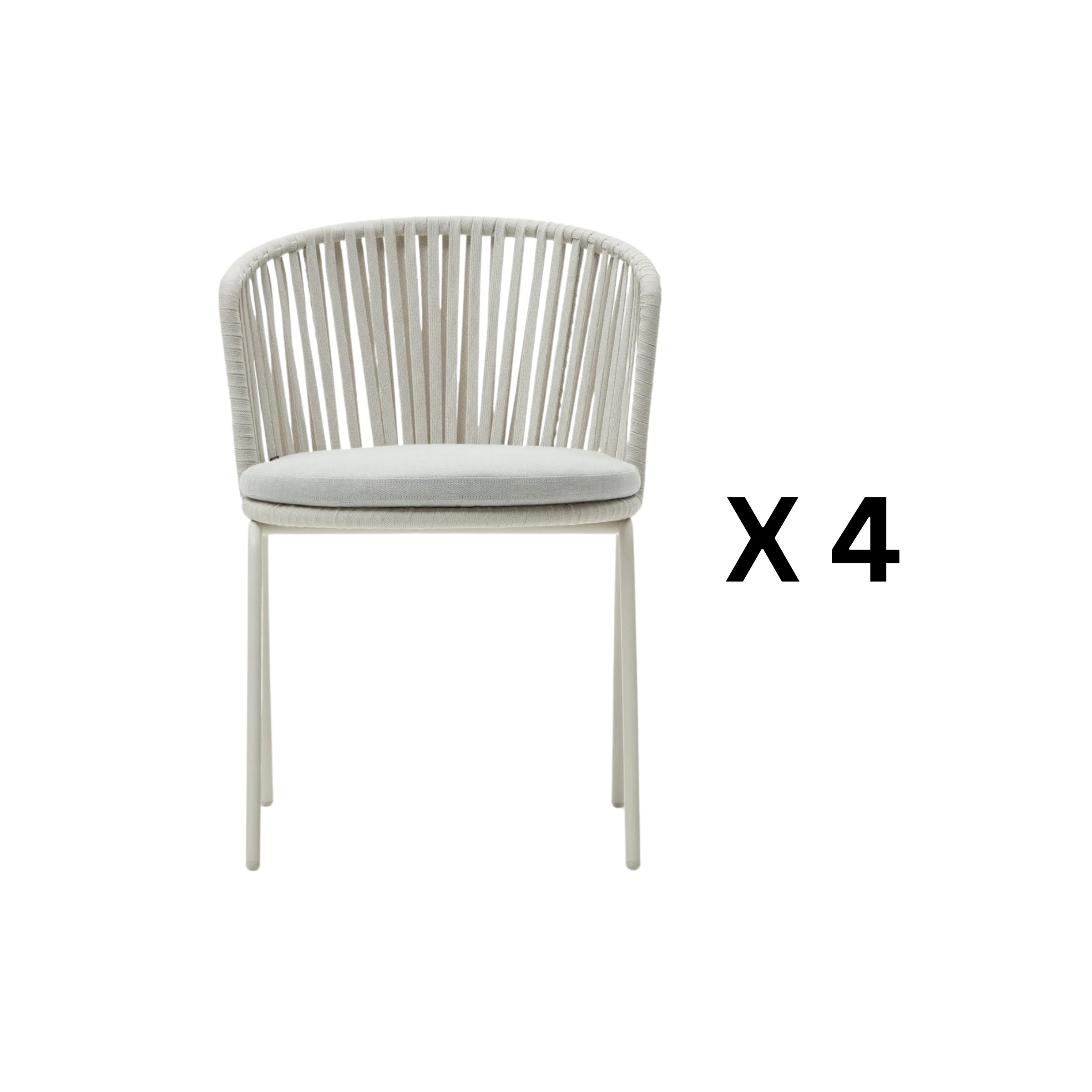 Kave Home Saconca Dining Chair, White