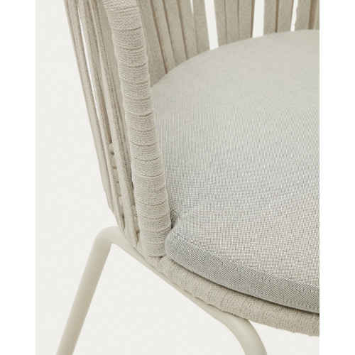 Kave Home Saconca Dining Chair, Light Grey, set of 4