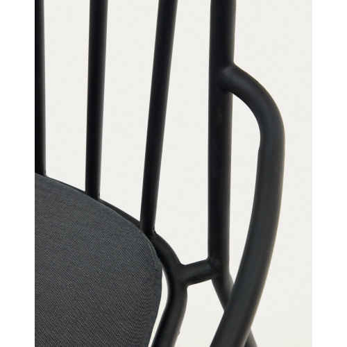 Kave Home Bramant Outdoor Dining Chair, Black, Set of 4