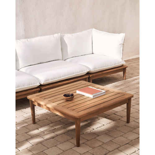 Kave Home Portitxol Outdoor Solid Teak Wood Coffee Table