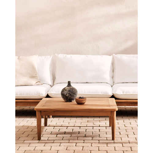 Kave Home Portitxol Solid Teak Wood Coffee Table