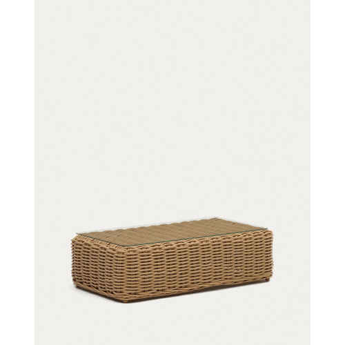 Kave Home Portlligat Faux Rattan Coffee Table