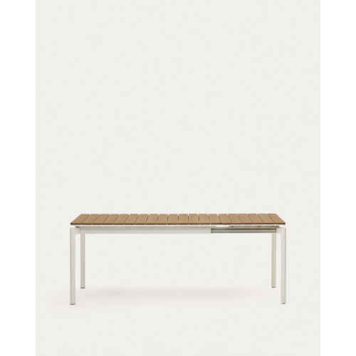 Kave Home Canyelles Dining Extendable Table, 140cm, White